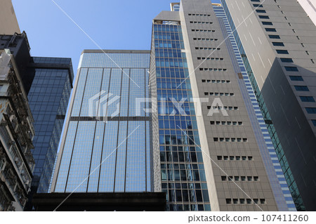 Oct 1 2023 Wan Chai neighborhood, Large office buildings Oct 1 2023 Wan Chai neighborhood, Large office buildings 107411260