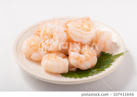 煮熟的去皮蝦 107411648