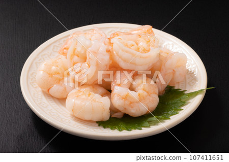 煮熟的去皮蝦 107411651