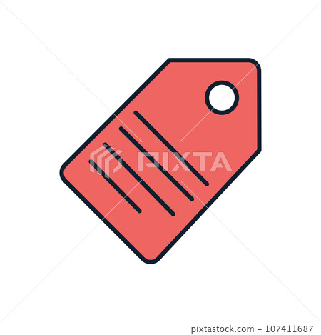 Tag related vector icon Tag related vector icon 107411687