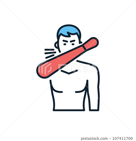 Cough related vector icon Cough related vector icon 107411700