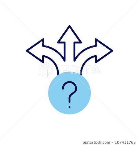 Three-Way Direction Arrow related vector icon Three-Way Direction Arrow related vector icon 107411762