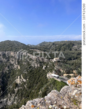Mountains view in Corfu island summer sunny day 107414200
