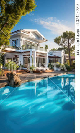 Luxury villa with a swimming pool 107414729