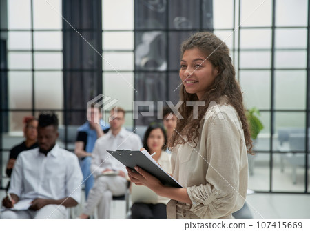 Business Team Training Listening Meeting Concept 107415669