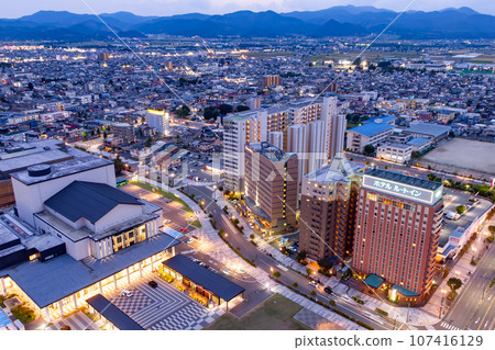 View of the southwest side from Kajo Central (toward Yamagata Station) Yamagata City 107416129