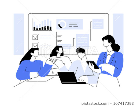 CEO abstract concept vector illustration. CEO abstract concept vector illustration. 107417398