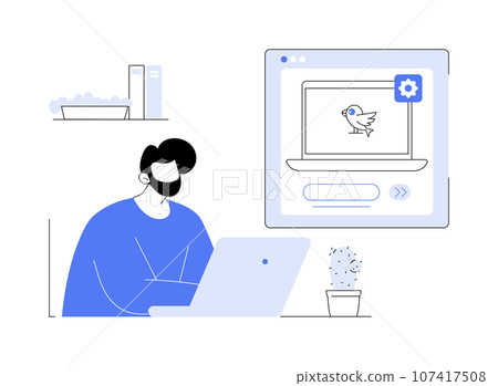 Operating system abstract concept vector illustration. Operating system abstract concept vector illustration. 107417508