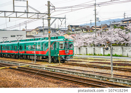 ``Tenku'' stopping at Nankai Electric Railway Hashimoto Station 107418294