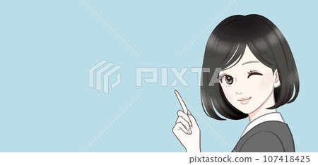 Illustration material of women and girls 107418425