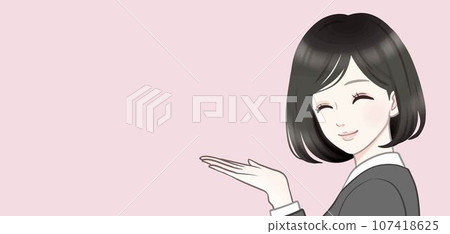 Illustration material of women and girls Illustration material of women and girls 107418625