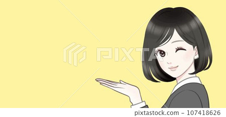 Illustration material of women and girls 107418626