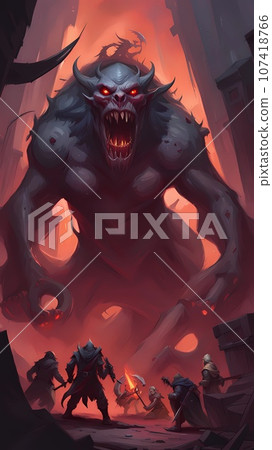 zombie monster in the dark room zombie monster in the dark room 107418766
