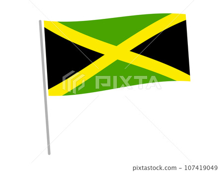 Flag Flag of Jamaica Flag Flag of Jamaica 107419049