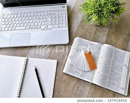 考試學習：英日字典和記憶卡 107419450