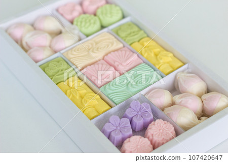 Rakugan Japanese sweets using Wasanbon Rakugan Japanese sweets using Wasanbon 107420647