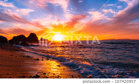 Sasagawa flow/evening view Sasagawa flow/evening view 107420957