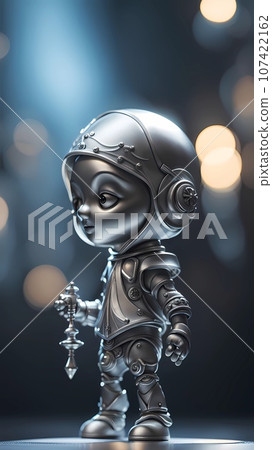 3D silver cartoon character design concept-插圖素材 [107422162] - PIXTA圖庫