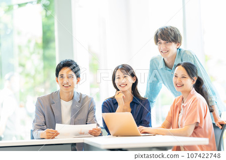 Casual business young business person 107422748