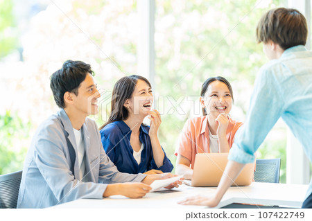 Casual business young business person 107422749