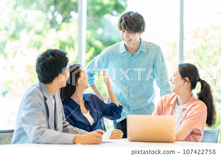 Casual business young business person 107422758