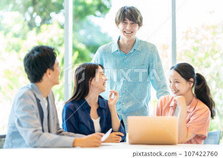 Casual business young business person 107422760