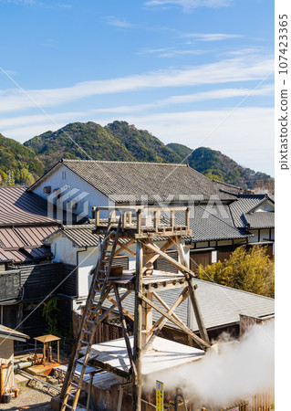 Izu Kawazu Mine Onsen Daifunyu Park in early spring 107423365