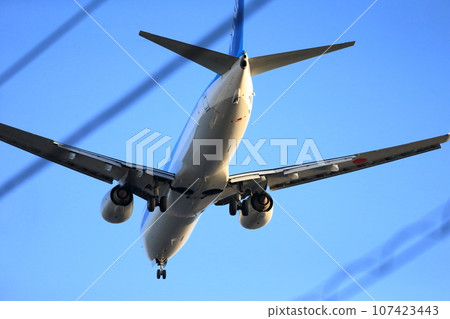 Takeoff and landing of an airliner 107423443
