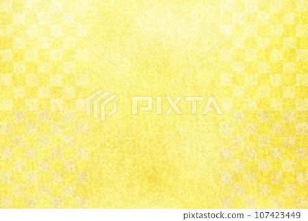 Japanese pattern New Year's card watercolor background 107423449