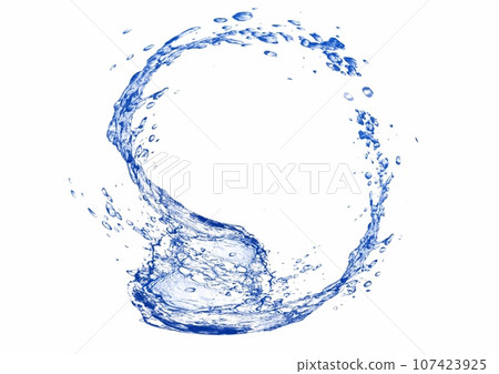 Abstract blue splashes and white background Abstract blue splashes and white background 107423925