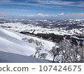 Hokkaido backcountry - the cityscape at the foot of the mountain seen from Mt. Yotei 107424675
