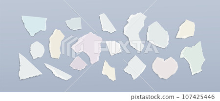 Rip newspaper piece for collage, torn edge paper Rip newspaper piece for collage, torn edge paper 107425446