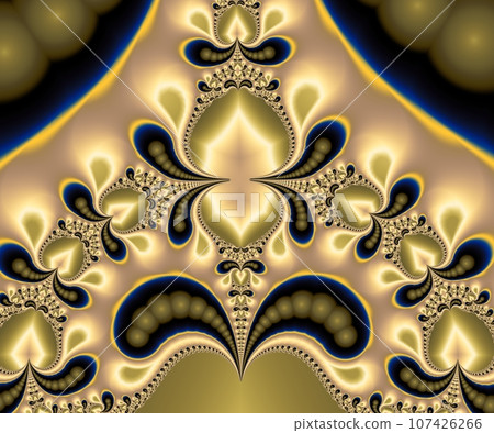 Computer generated abstract colorful fractal artwork 107426266
