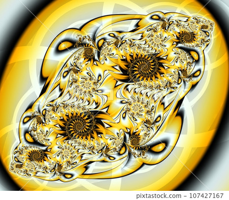 Computer generated abstract colorful fractal artwork 107427167