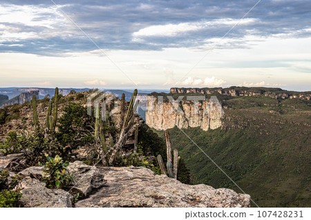 View from the top of the hill of the father inacio, morro do pai inacio, Chapada Diamantina, Bahia, Brazil View from the top of the hill of the father inacio, morro do pai inacio, Chapada Diamantina, Bahia, Brazil 107428231