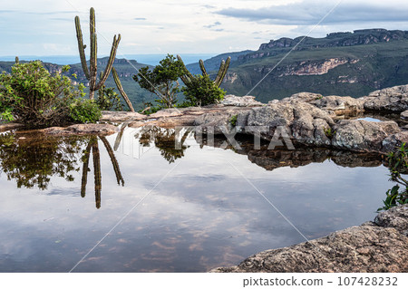 View from the top of the hill of the father inacio, morro do pai inacio, Chapada Diamantina, Bahia, Brazil View from the top of the hill of the father inacio, morro do pai inacio, Chapada Diamantina, Bahia, Brazil 107428232