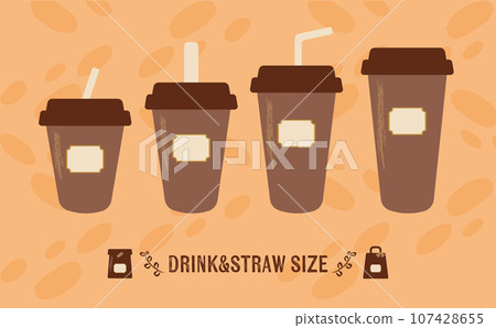Takeout coffee size set Takeout coffee size set 107428655