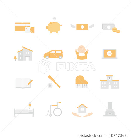 Life plan icon set Life plan icon set 107428683