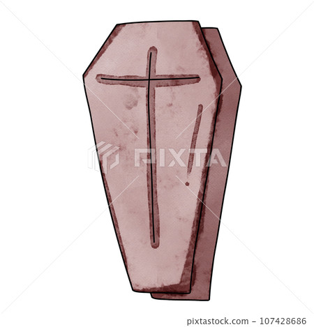 Coffin cartoon drawing Coffin cartoon drawing 107428686