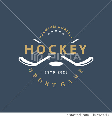 Hockey Logo Design, Sports Game Symbol Template Hockey Logo Design, Sports Game Symbol Template 107429017