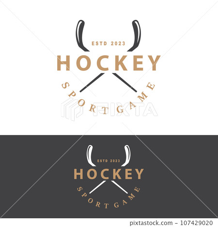 Hockey Logo Design, Sports Game Symbol Template Hockey Logo Design, Sports Game Symbol Template 107429020