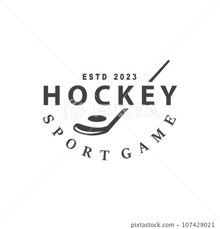 Hockey Logo Design, Sports Game Symbol Template Hockey Logo Design, Sports Game Symbol Template 107429021