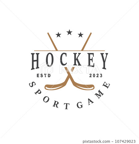 Hockey Logo Design, Sports Game Symbol Template Hockey Logo Design, Sports Game Symbol Template 107429023