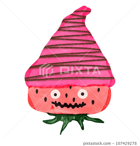Chocolate covered strawberry drawing 107429278
