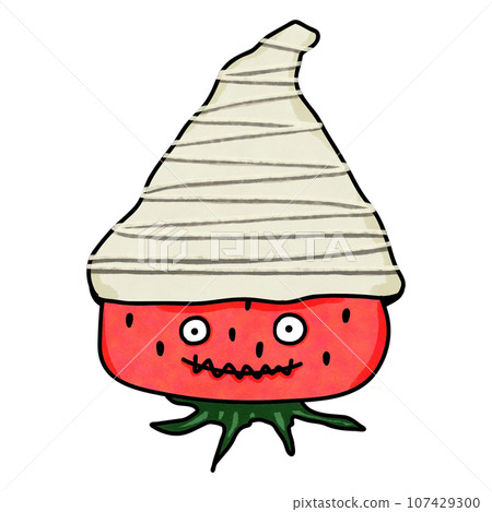 Chocolate covered strawberry drawing Chocolate covered strawberry drawing 107429300