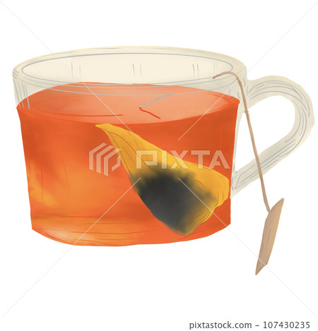 orange tea in glass 107430235