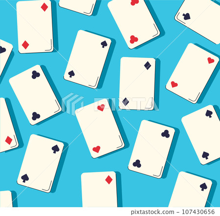 casino playing cards background. vector illustration 107430656