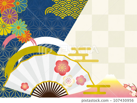 New year image illustration material New year image illustration material 107430956
