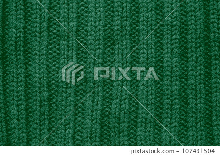 Handmade knit texture with macro weave threads. 107431504