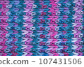 Organic knitting texture with macro woven threads. 107431506